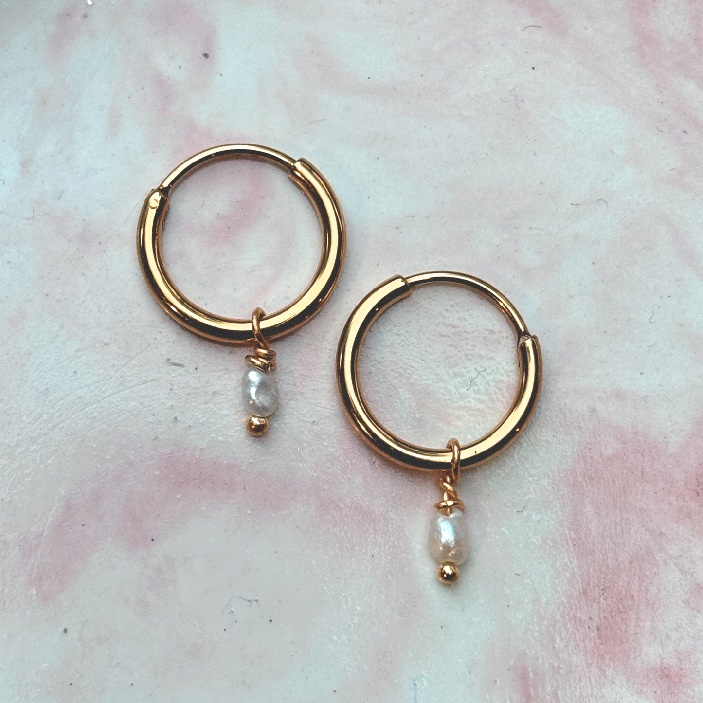 RINA Perle Ohrring 13mm | Earring Gold