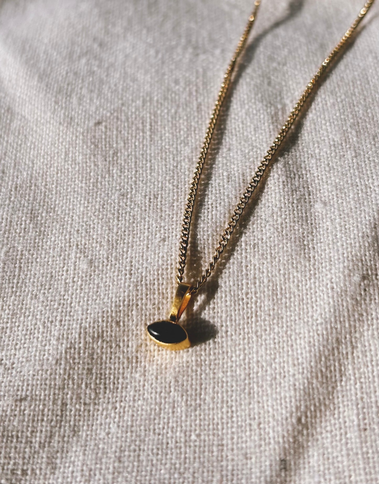 KALI Black Onyx Halskette | Necklace Gold