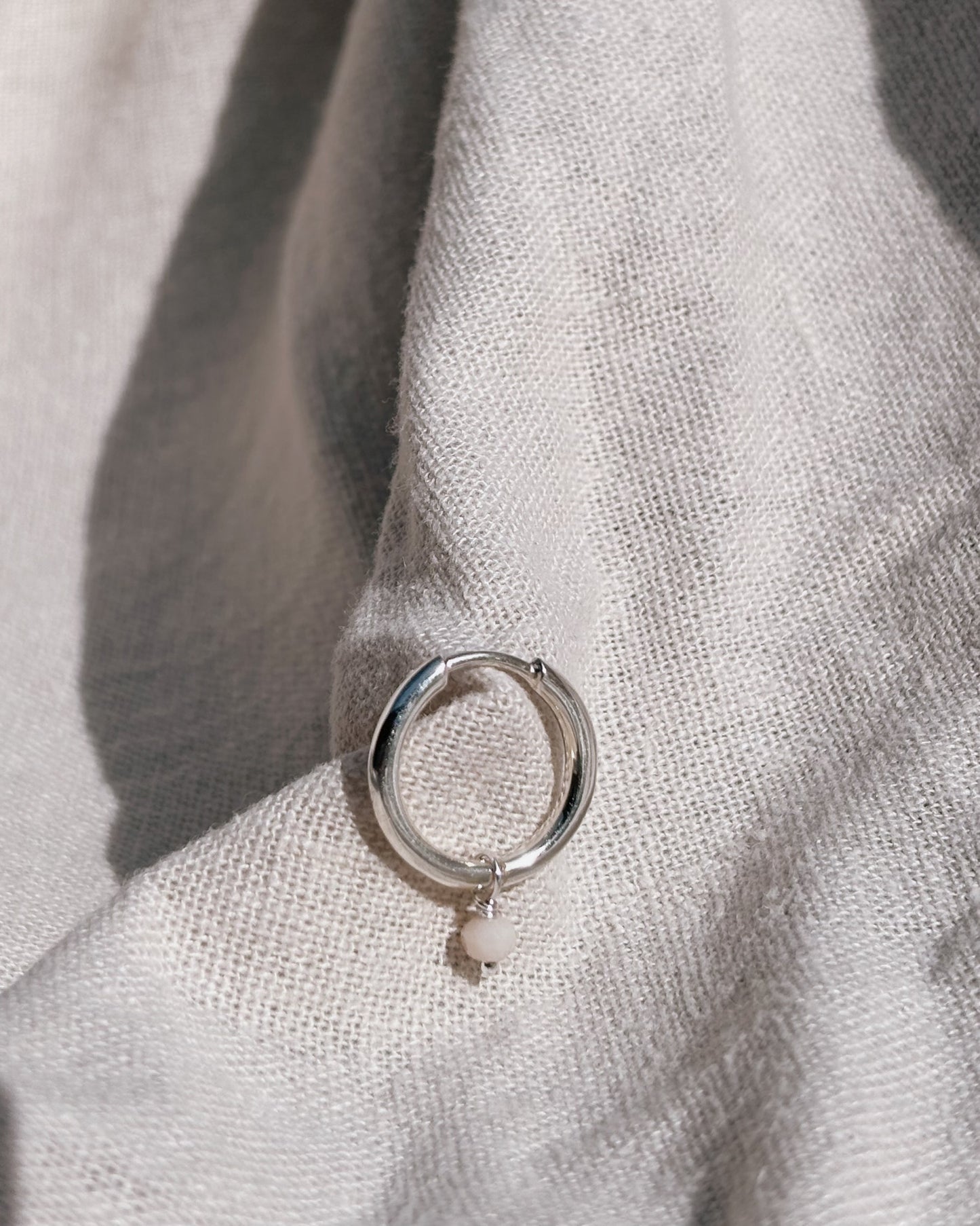 RINA (mit oder ohne Anhänger) 12mm Ohrring | Earring Silver