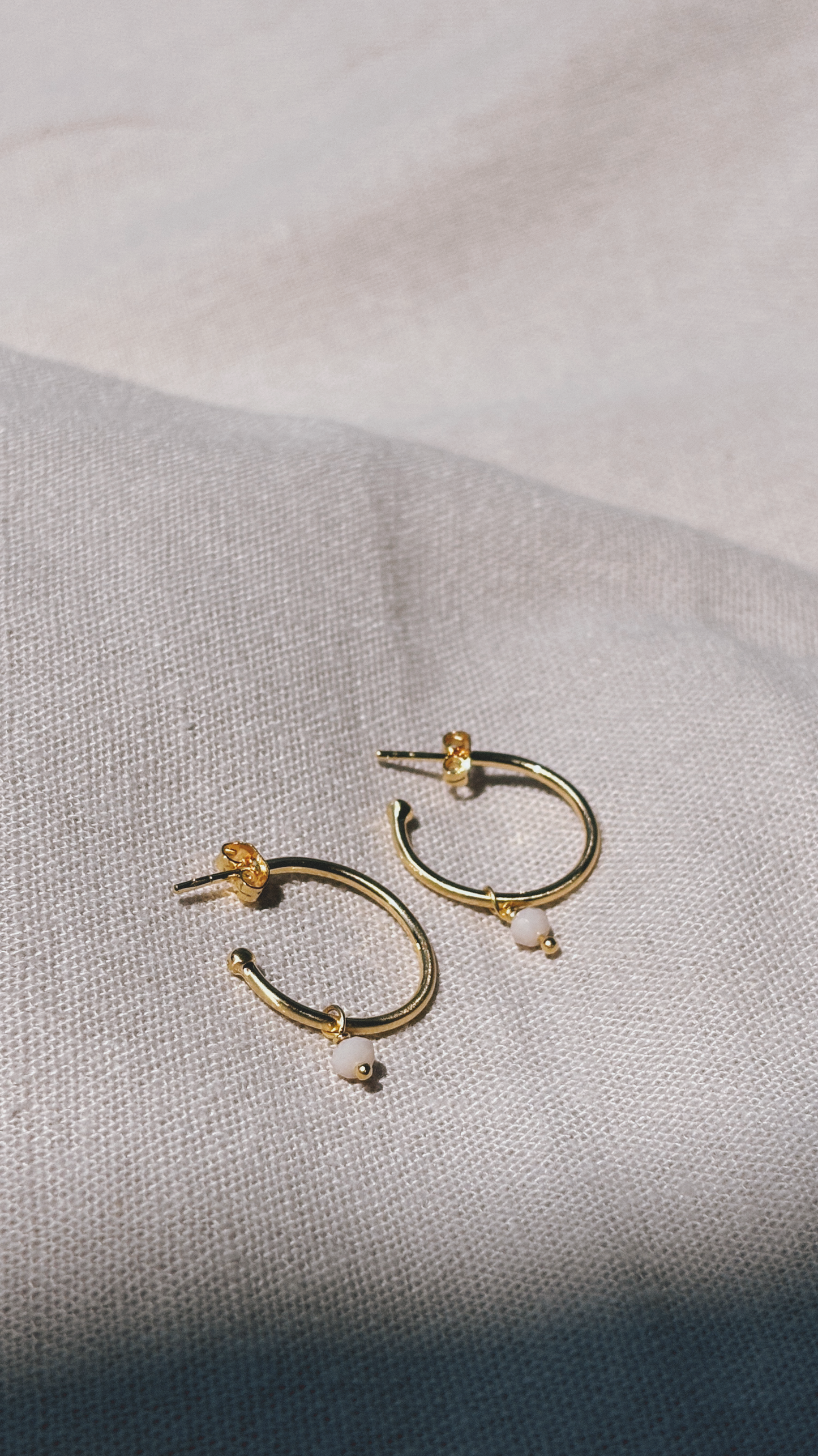 LIV Ohrring Rosenquarz | Earring Gold