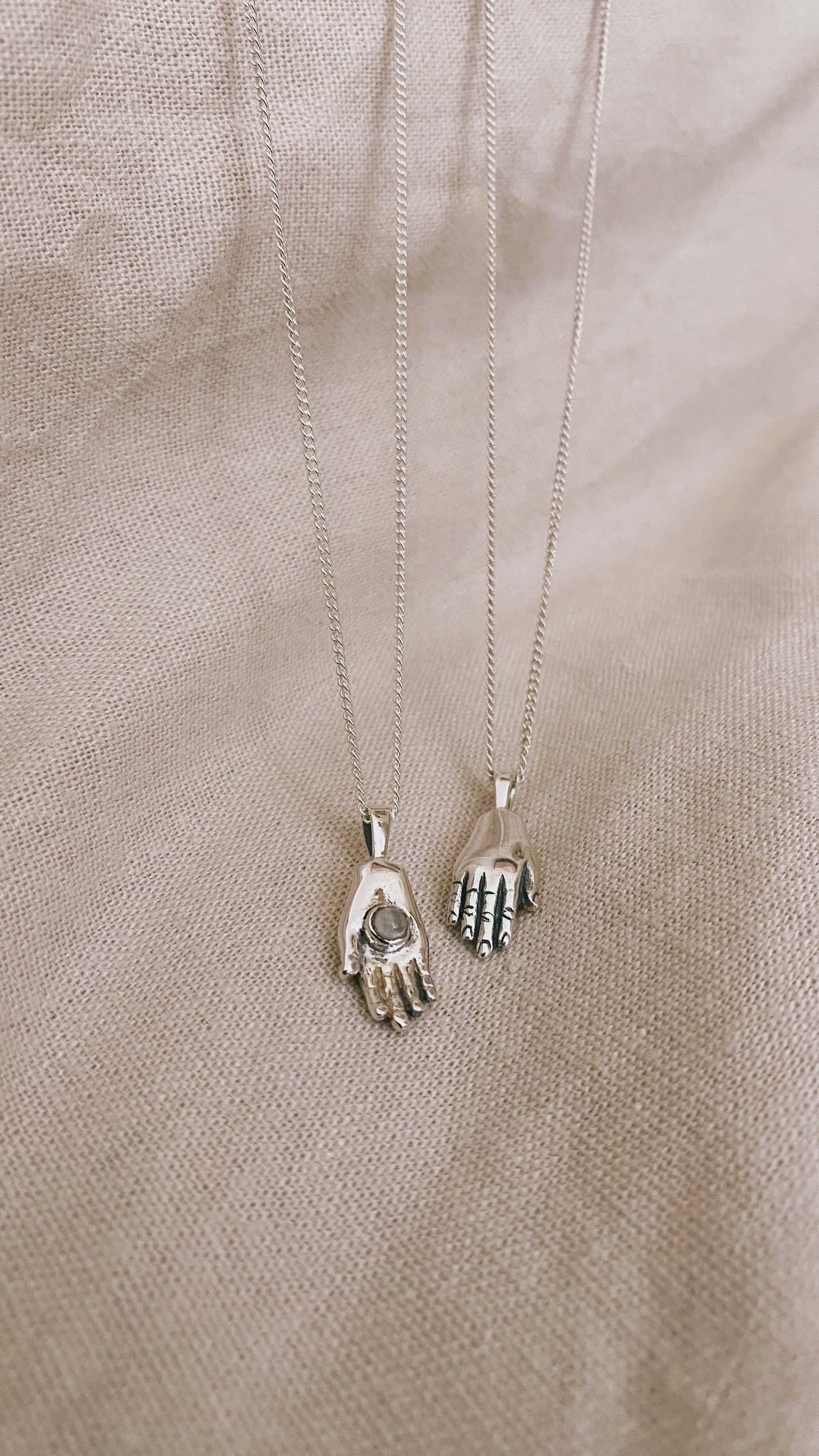 HAMSA HAND Turquoise Halskette | Necklace Silver