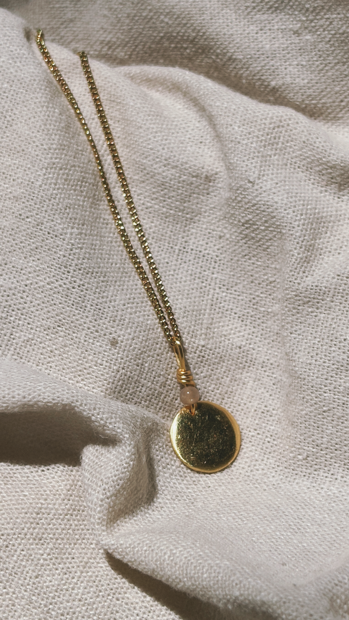ANAM PEACH MOONSTONE Halskette | Necklace Gold