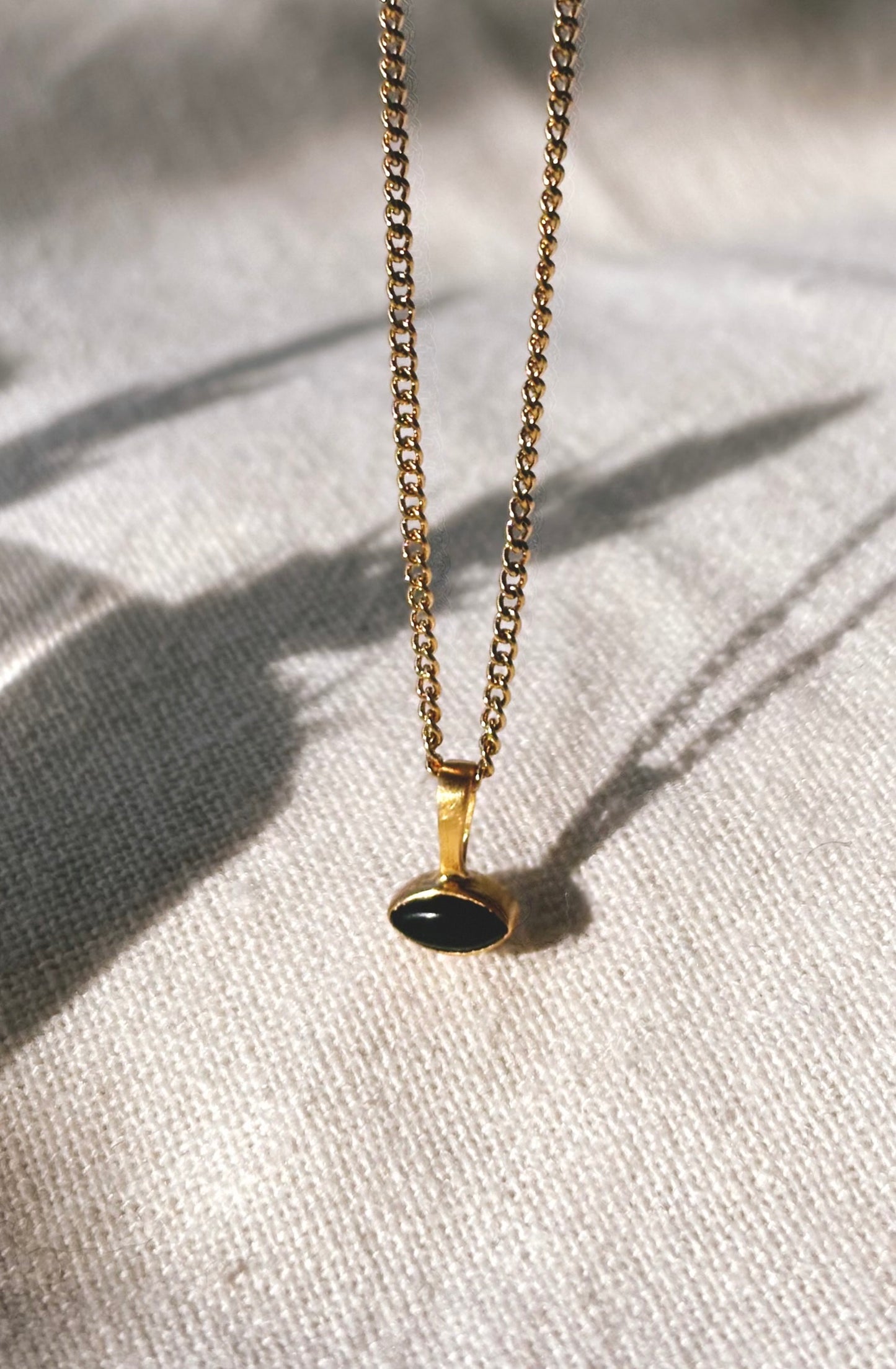 KALI Black Onyx Halskette | Necklace Gold