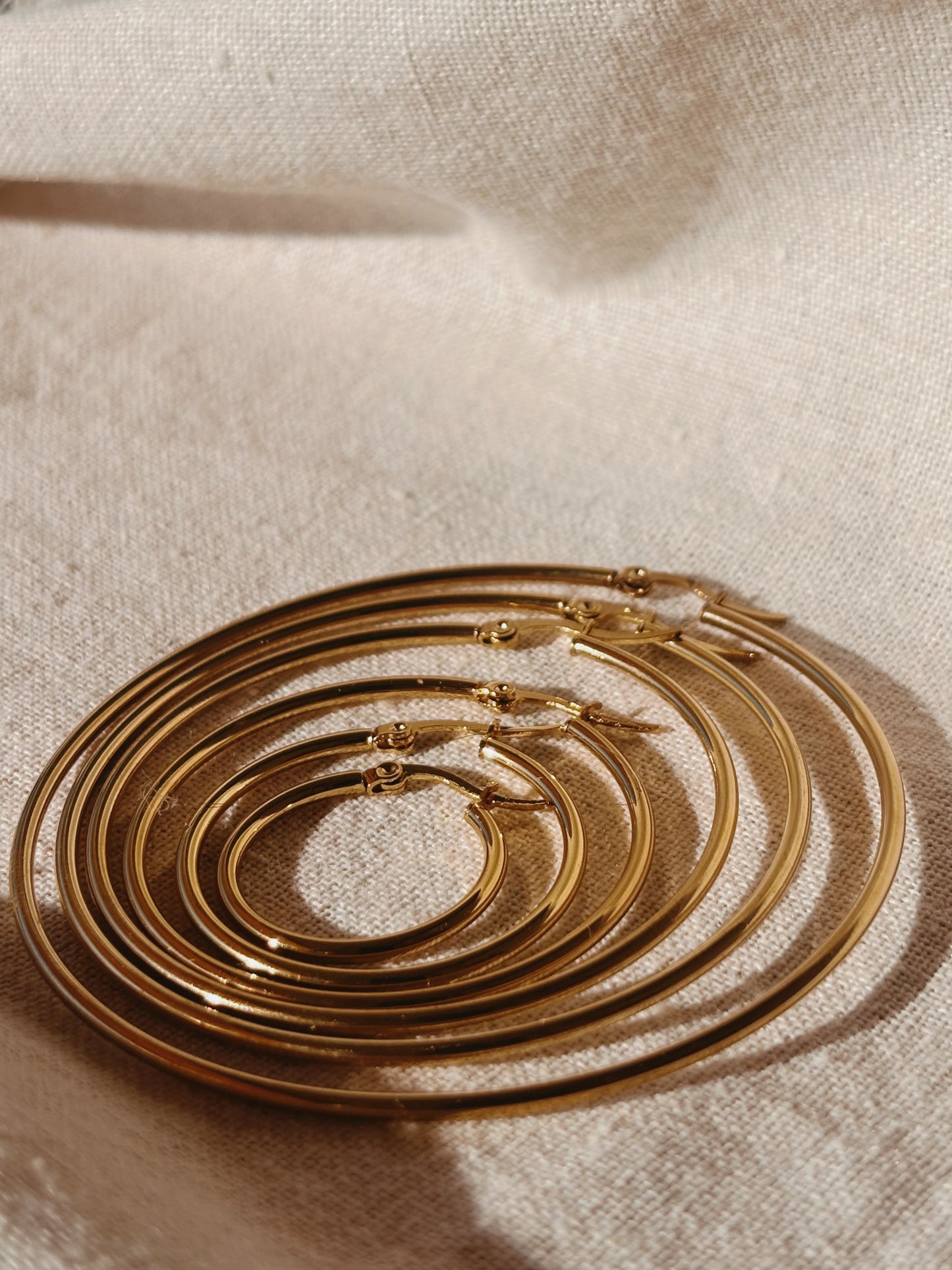 LUMA HOOP 65mm Ohrring | Earring Gold