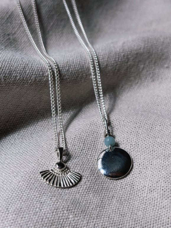 ANAM Amazonit Halskette | Necklace Silver