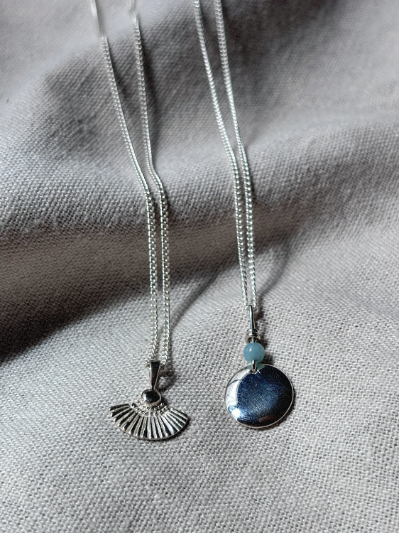 ANAM Amazonit Halskette | Necklace Silver