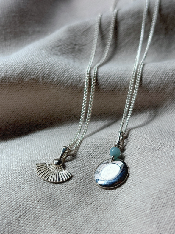 ANAM Amazonit Halskette | Necklace Silver