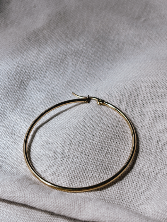 LUMA HOOP 45mm Ohrring | Earring Gold
