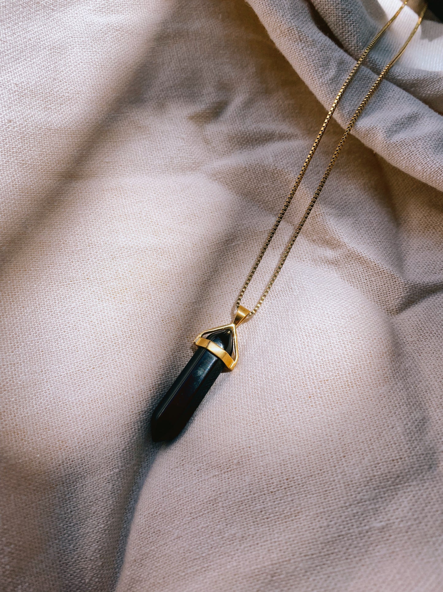 BELLE BLACK ONYX Halskette | Necklace Gold