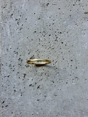 AYU thin BRASS matt Ring Gold - The Santai Collection