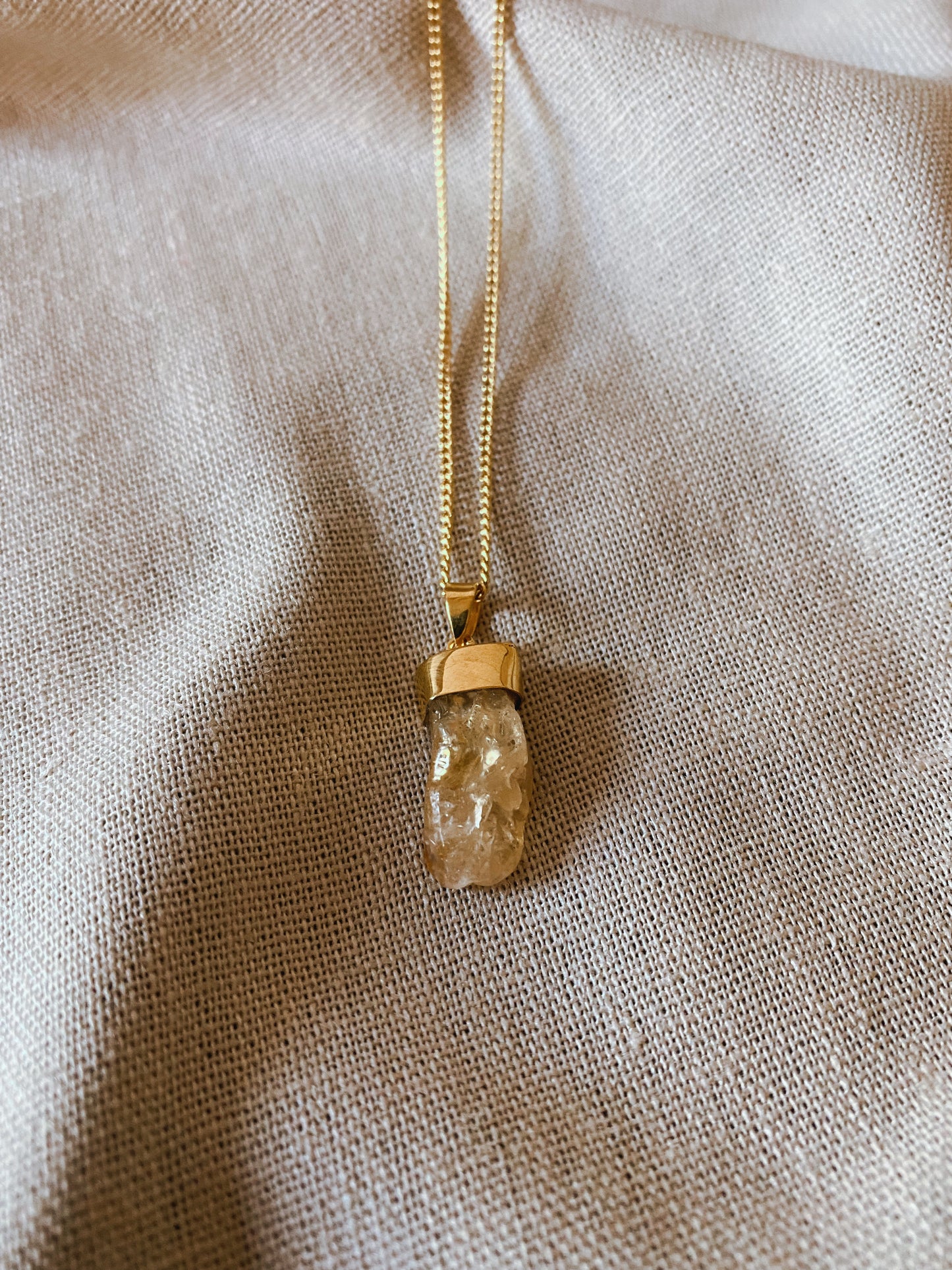MENTARI CITRIN Halskette | Necklace Gold