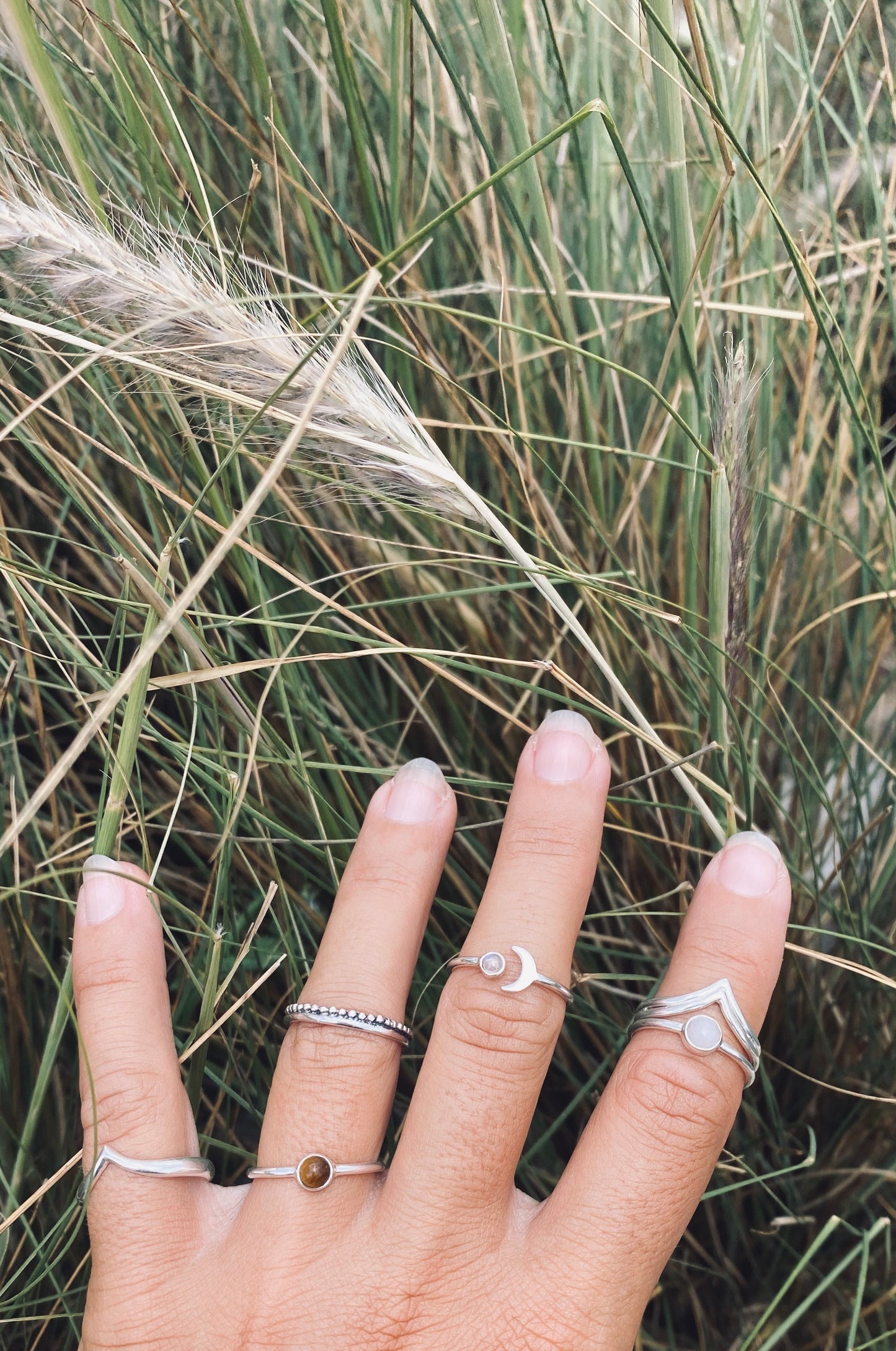 DEWI ROSEQUARZ Ring Silver