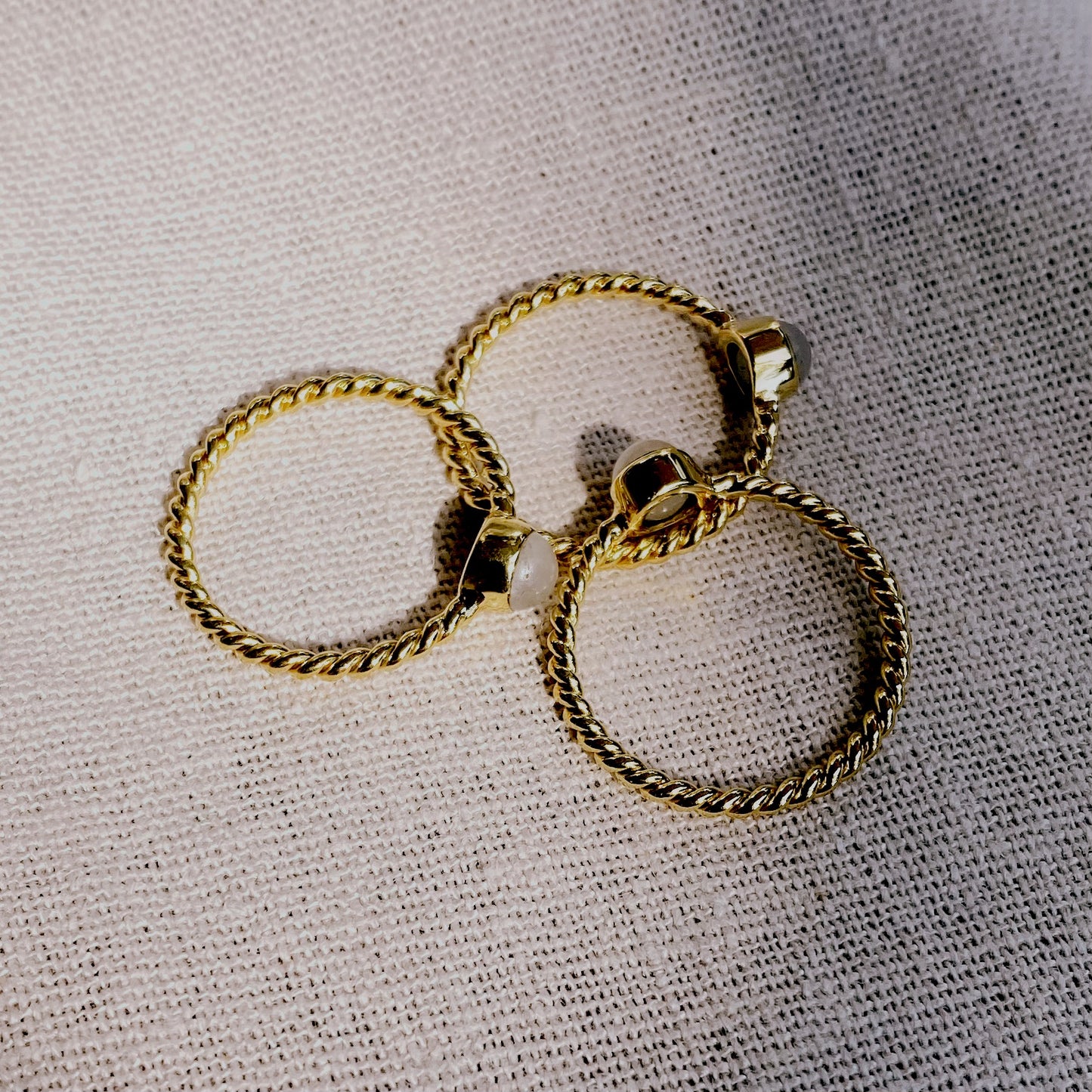 SENANG ROSEQUARZ Ring Gold