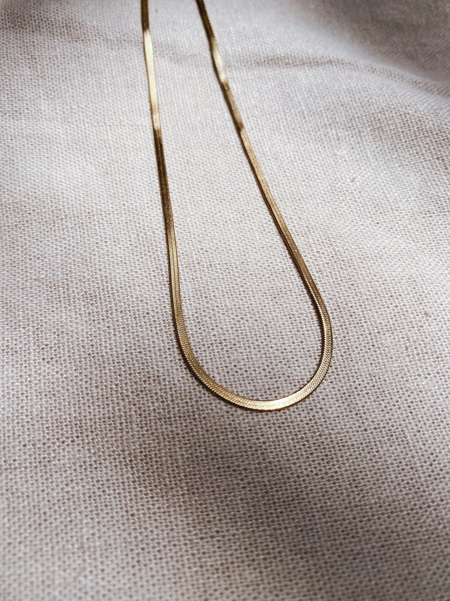HERRINGBONE CHAIN 2mm Stainless Steel Halskette | Necklace Gold