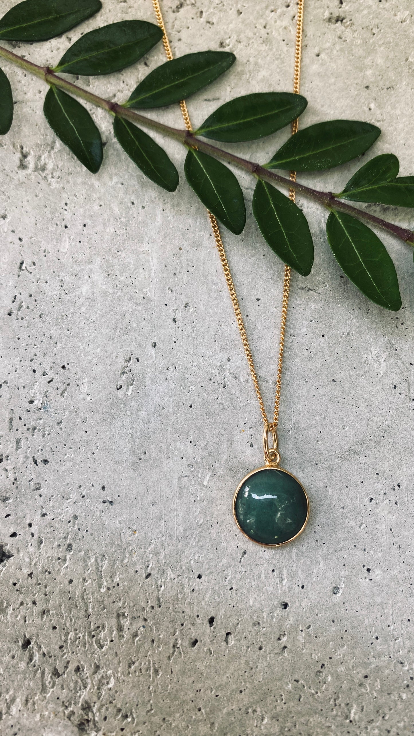 HANA AVENTURIN 10mm Halskette | Necklace Gold
