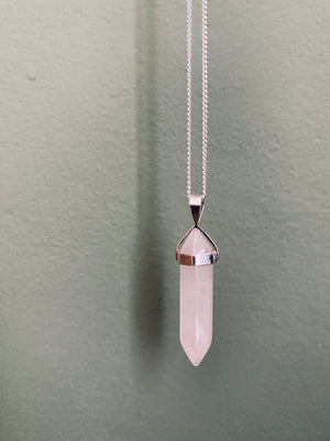 BELLE ROSEQUARZ Halskette | Necklace Silver