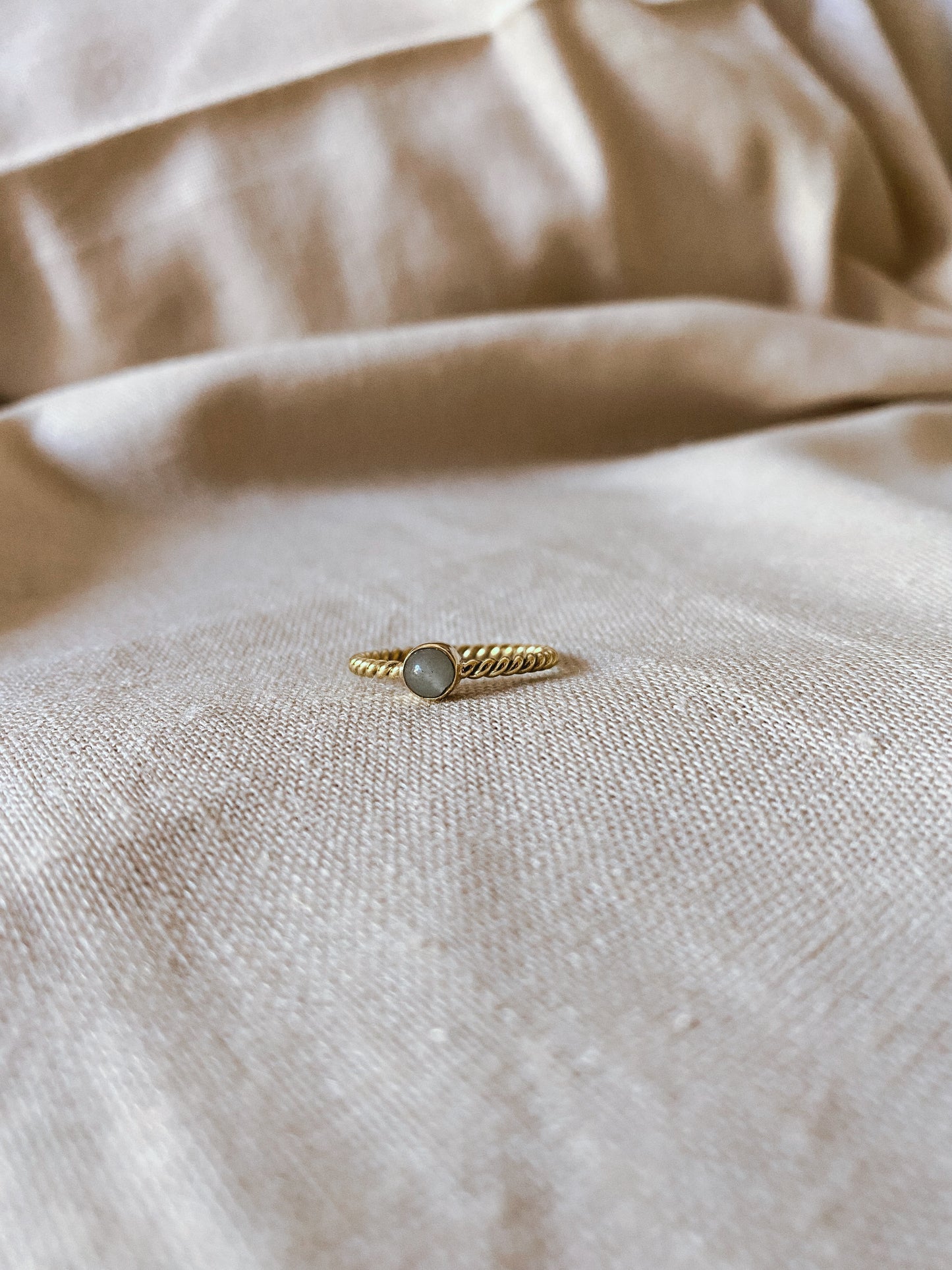 SENANG Aventurin Ring Gold