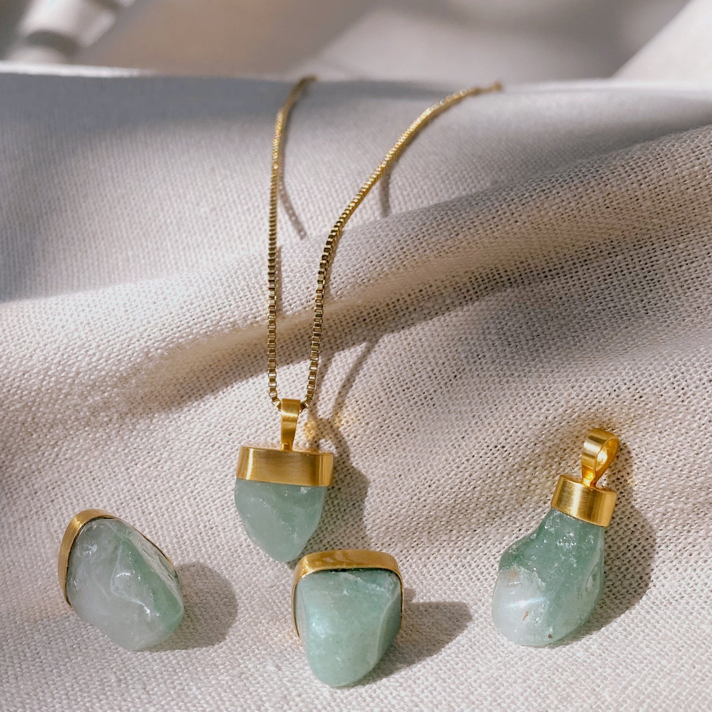 MENTARI AVENTURIN Halskette | Necklace Gold my
