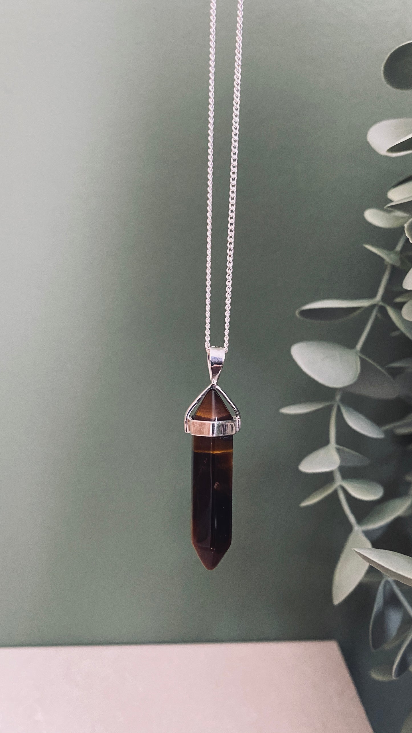 BELLE TIGER EYE Halskette | Necklace Silver