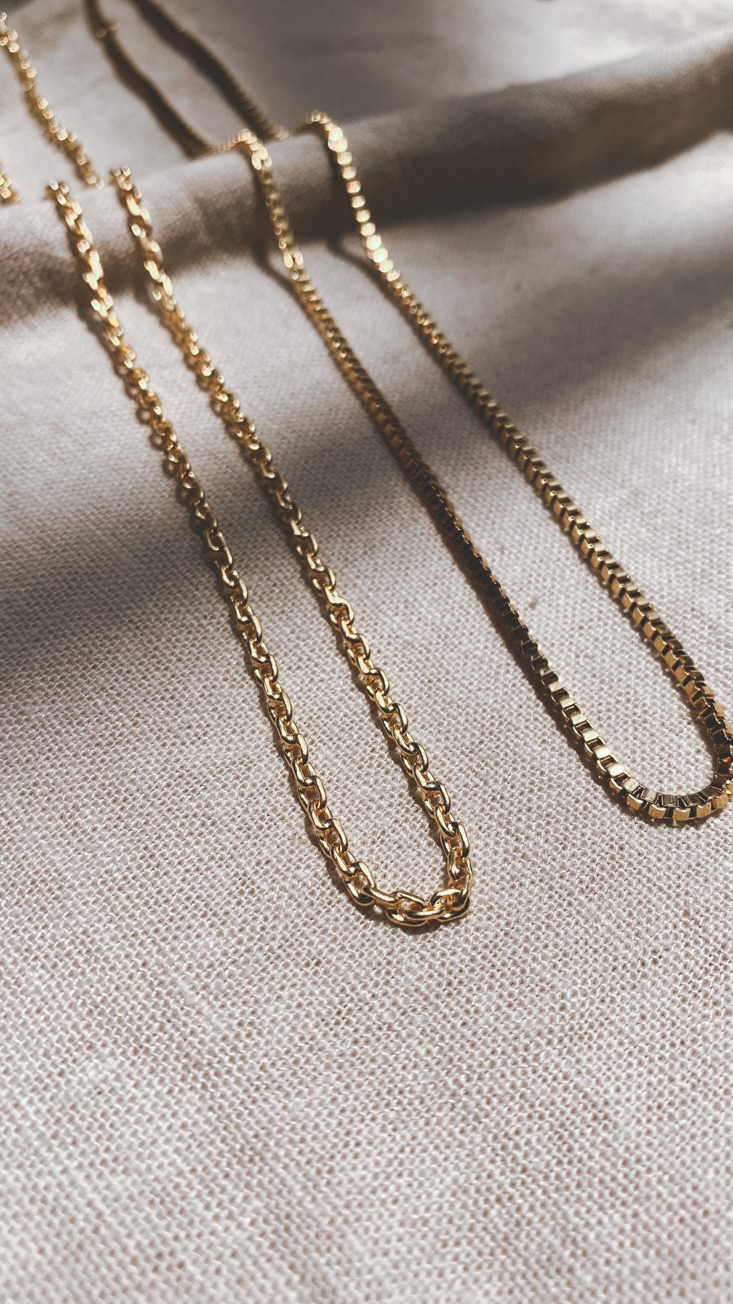 BOX CHAIN CHOKER 40cm Stainless Steel Halskette | Necklace Gold