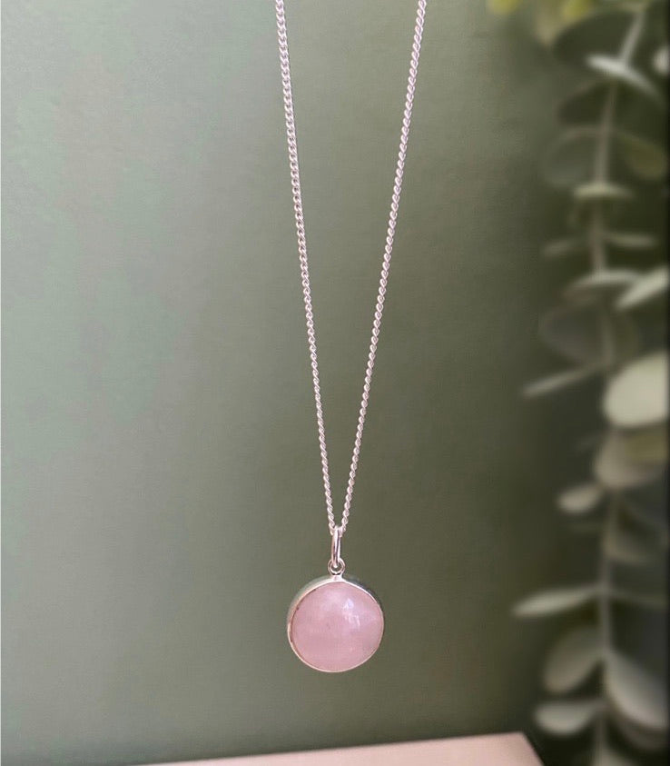 HANA ROSENQUARZ Halskette | Necklace Silver