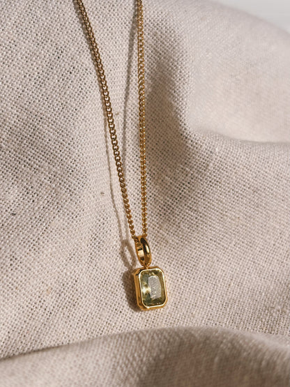 MOA Peridot Halskette | Necklace Gold