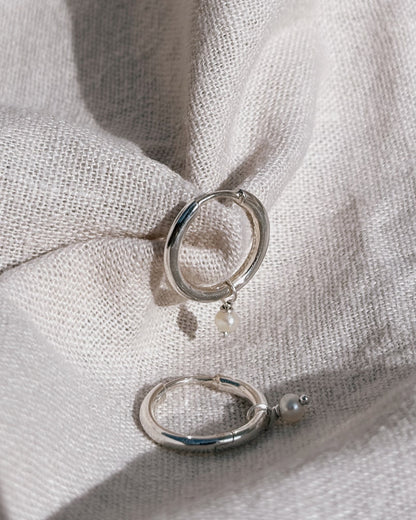 RINA (mit oder ohne Anhänger) 12mm Ohrring | Earring Silver