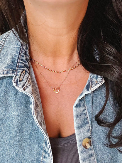 WIANA HEART Halskette | Necklace Gold