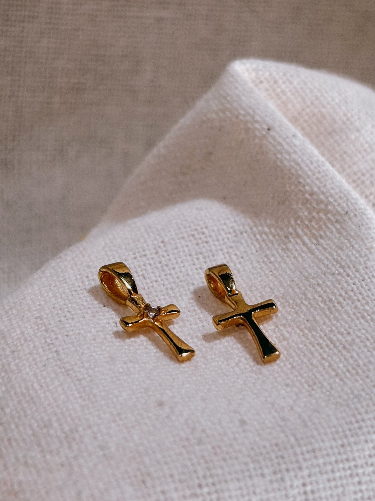 KREUZ Zircon Halskette | Necklace Gold