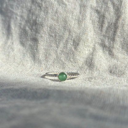 SENANG Aventurin Ring Silver