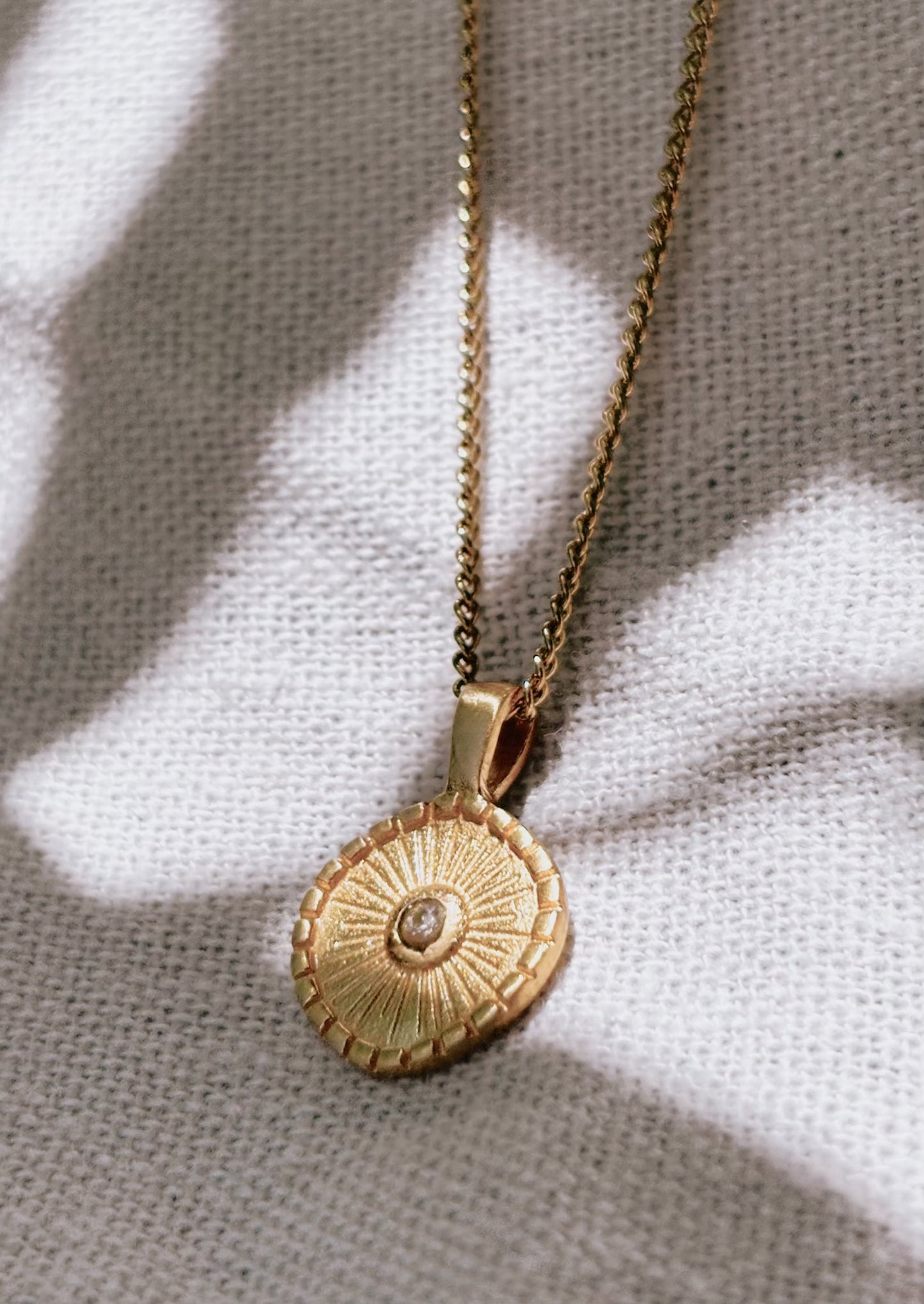 ADITA Zircon Halskette | Necklace Gold