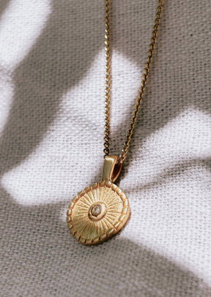 ADITA Zircon Halskette | Necklace Gold