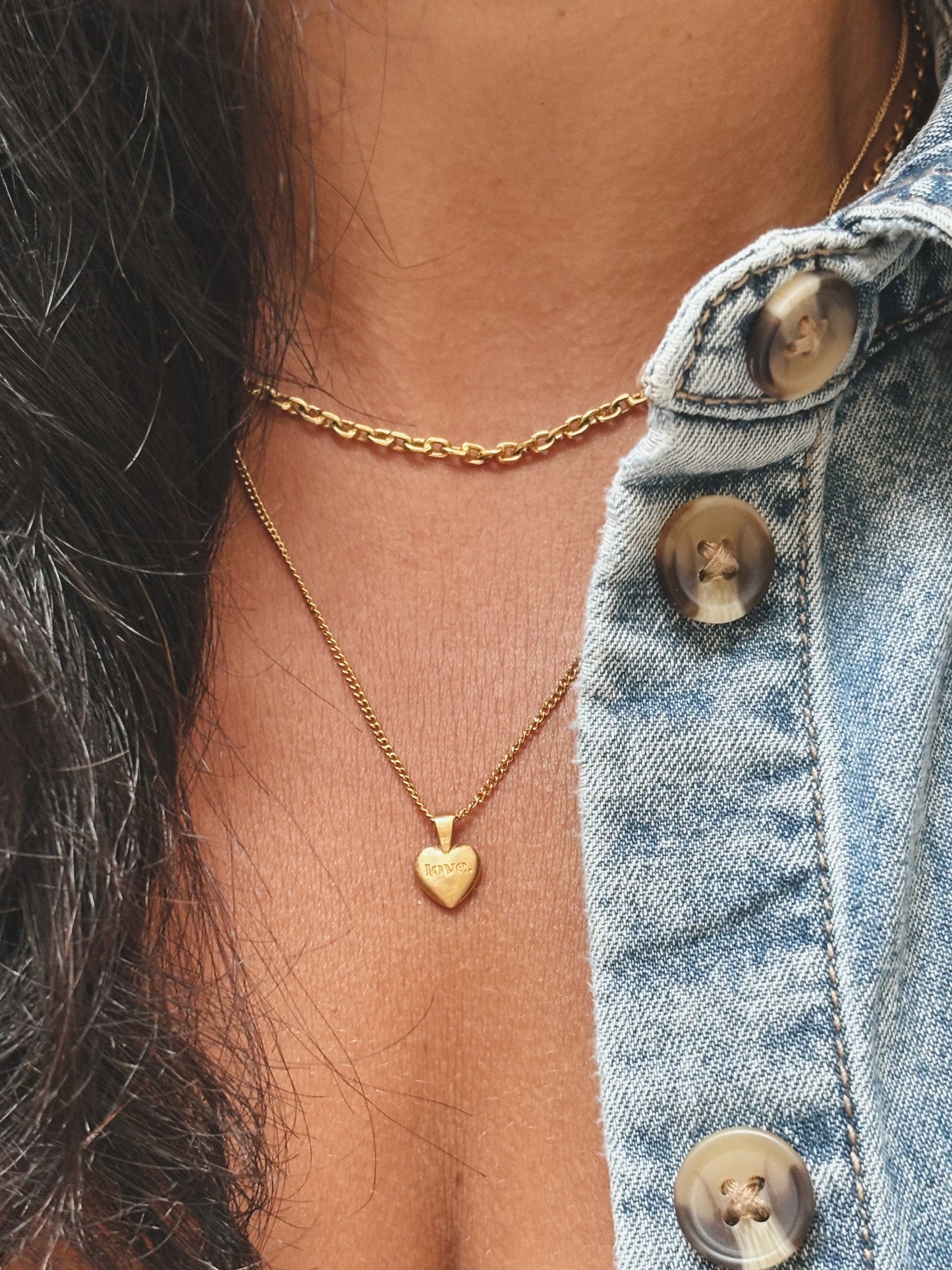 LOVE. HEART Halskette | Necklace Gold