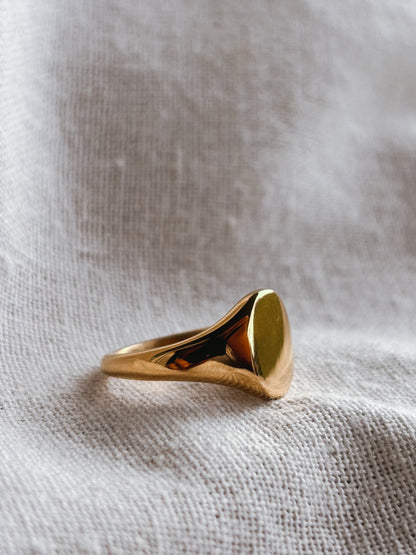 Siegel Ring oval Gold (auch mit Gravur erhältlich)