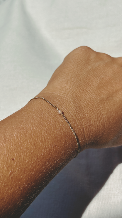 NALILET Peach Moonstone Armschmuck | Bracelet Gold