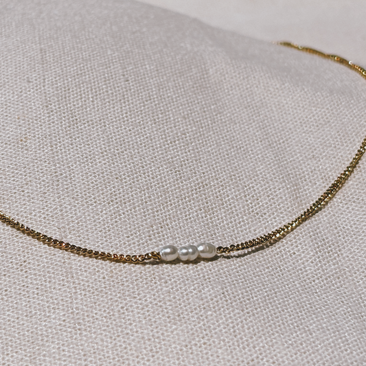 NALI ALINA PEARL Halskette | Necklace Gold