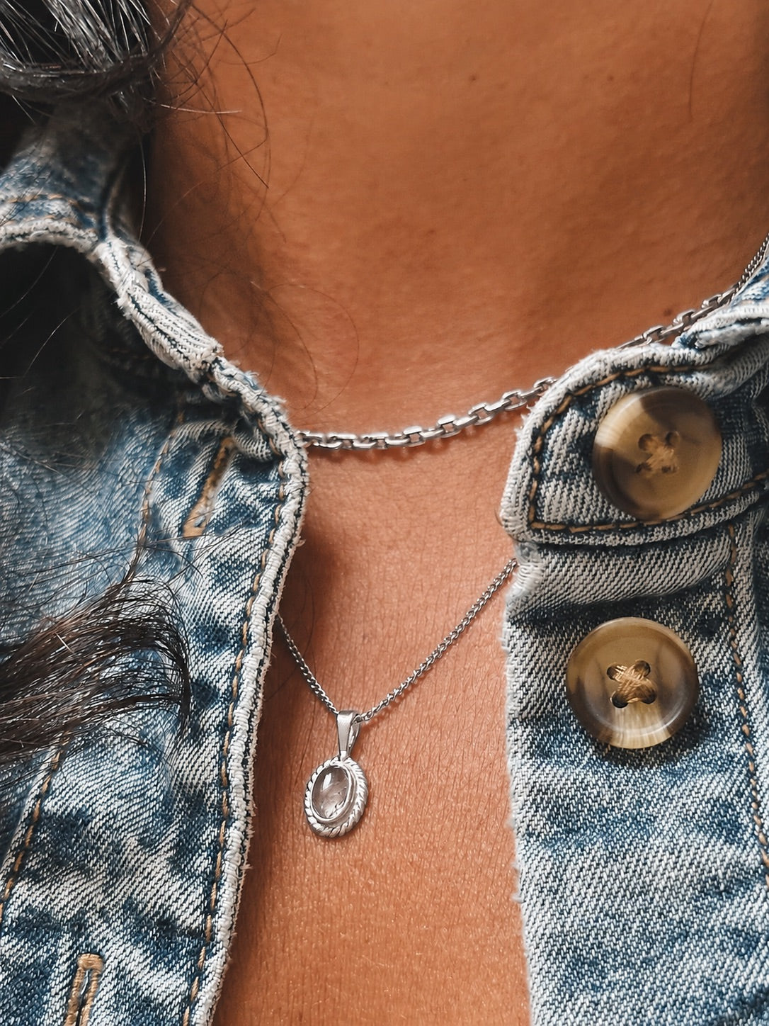 MILYA Labradorit Halskette | Necklace Silver