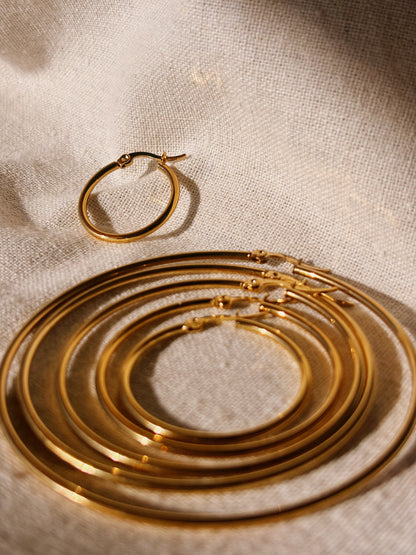 LUMA HOOP 20mm Ohrring | Earring Gold