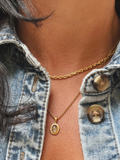 MILYA Labradorit Halskette | Necklace Gold