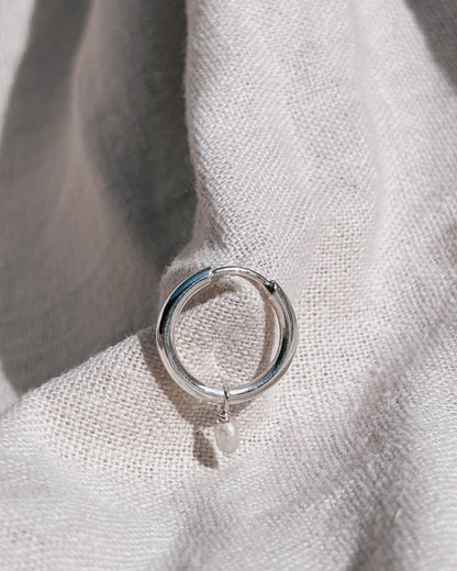 RINA (mit oder ohne Anhänger) 12mm Ohrring | Earring Silver