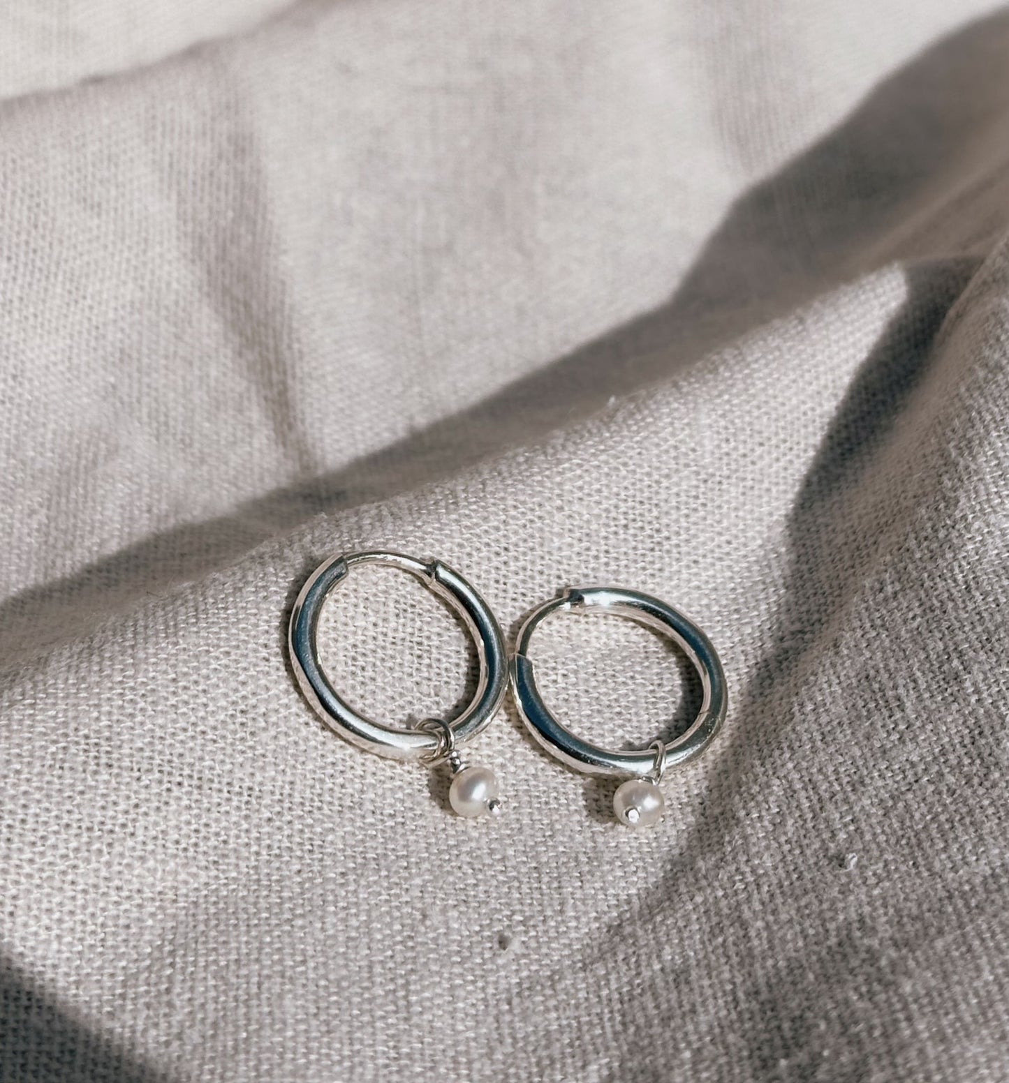 RINA (mit oder ohne Anhänger) 12mm Ohrring | Earring Silver