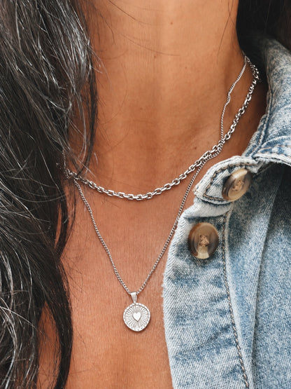 TARI HEART Halskette | Necklace Silver