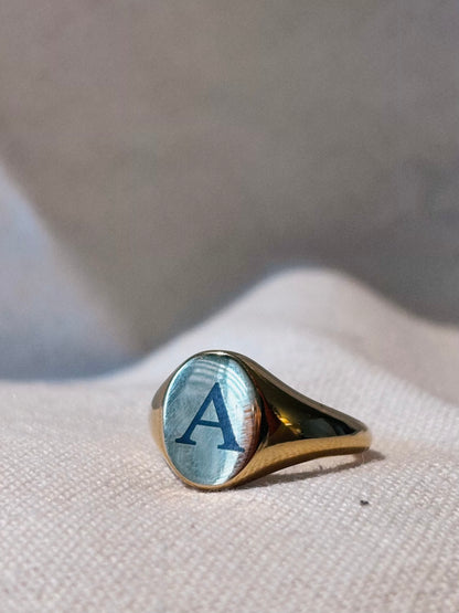 Persönliche Gravur | Engraving Ring Gold Oval