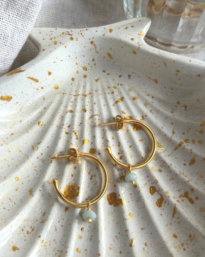 LIV Ohrring AMAZONIT | Earring Gold