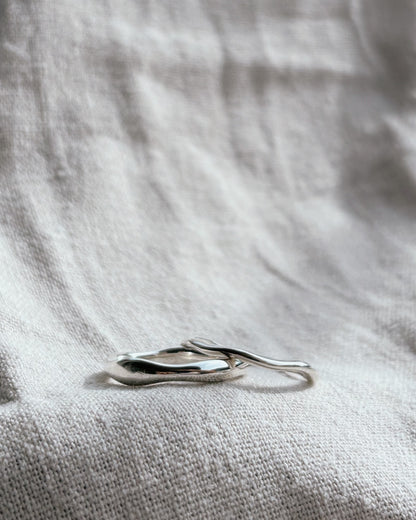 BENITA (Wave) Ring Silver breit | wide