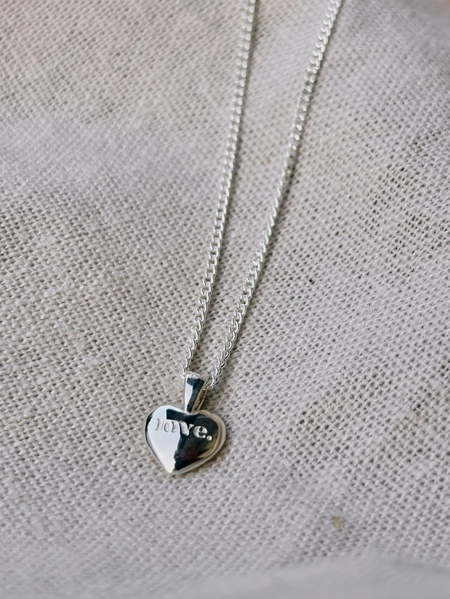 LOVE HEART Halskette | Necklace Silver