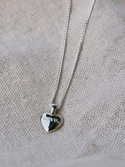 LOVE HEART Halskette | Necklace Silver