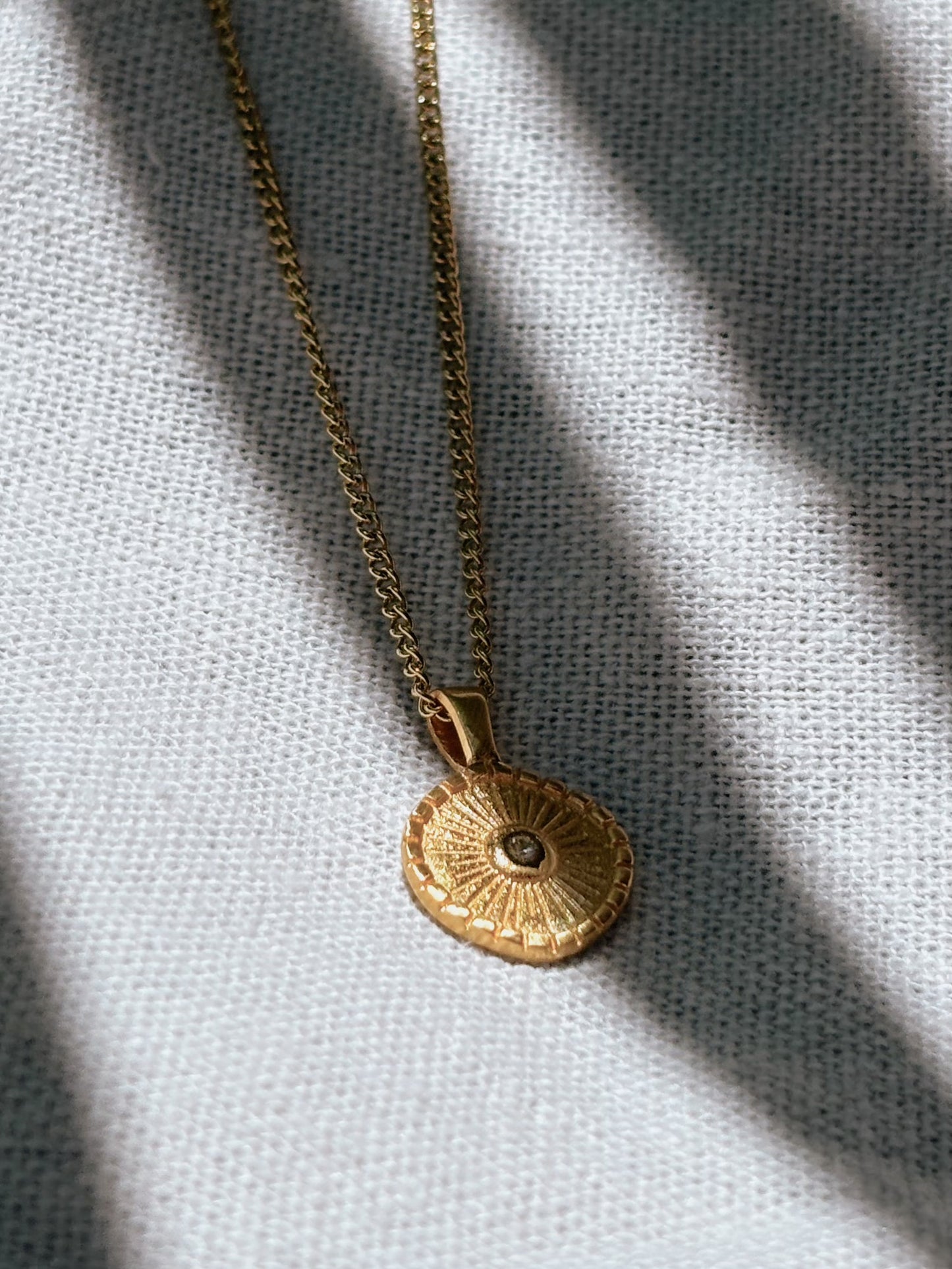 ADITA Zircon Halskette | Necklace Gold