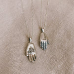 HAMSA HAND Turquoise Halskette  | Necklace Silver