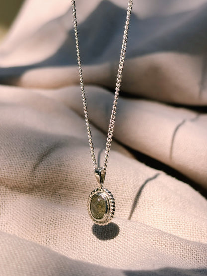 MILYA Labradorit Halskette | Necklace Silver